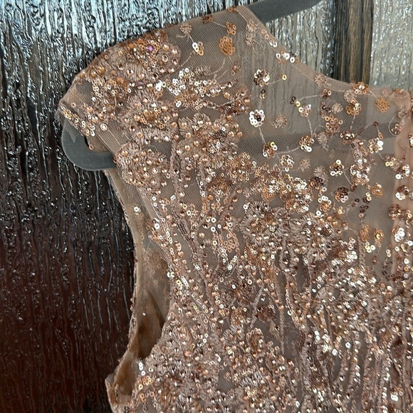 Mac Duggal SEQUINED CAP SLEEVE FIT AND FLARE DRESS size 10 NEW $698 - Picture 15 of 17